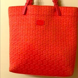 Michael Kors monogram red soft tote ❤️